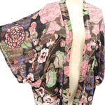 Free People Enchanted Blooms Kimono Cardigan Topper Sheer Floral One Size Photo 6