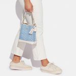 Coach NWT Mollie Bucket Bag 22 In Signature Chambray CA583 Photo 10
