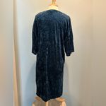 We The Free Free People blue luxe velvet oversized tunic/dress size M+ Photo 3