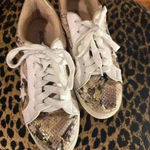 Soda White and Gold Sneakers Photo 6