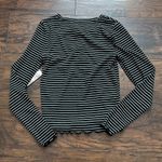 Pink republic Black‎ Striped Women's Top shirt blouse small nwt Photo 3