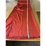 Azazie Eren ? Bronzer‎ Satin Mermaid Full Length Dress Custom Size A16 Rust Read Photo 3