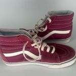 Vans Off the Wall Skateboard High Top Shoes Sneakers Men Sz 5.5 Women 7 Pink Red Photo 12