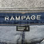 Rampage  Girlfriend Jeans Sophie Mid Rise 17 Distressed‎ Star Embellished Photo 5