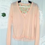 Matilda Jane Made Me Blush Cardigan Size Small Light Peachy Pink Hello Lovely Photo 0