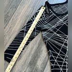 EXPRESS Cold Shoulder BodyCon 3/4 Quarter Sleeve Geometric Print Sweater Dress Photo 9