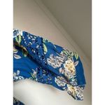 NEW ODDY blue floral crochet button front flowy tunic top sz 3X boho cottage lac Photo 10