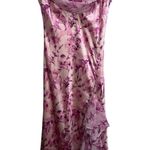 Cinq à Sept NEW NWT Cinq A Sept Raya Cowl Floral Silk Ruffle Dress Vibrant Plum Multi Pink Photo 6