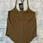 Chaser Army Green Front Cut Out Cami Tank Top Medium Photo 5