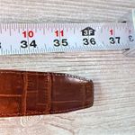 Brighton  Women Belt Genuine Embossed Calfskin on Saddled Leather Brown m14907 Photo 6