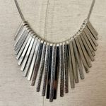 Ny Collection silver tone fringe statement necklace Photo 1