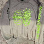 Ripple Junction Rick and Morty Warped Faces Gray Pullover Sweater Unisex Long Sleeve Crewneck Photo 0