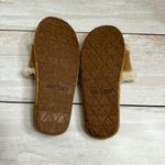 Minnetonka Brown Suede Sherpa Lined Slip On Slides Women Sz 7 Comfy House Shoes Photo 9