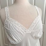 Shadow Line Vintage Slip Dress White Lace Trim M L Large XL 36 Photo 2