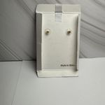 Rush Denis & Charles Rhinestone Faux Pearl MRS For Bride Pierced Dangle Earrings Gold Photo 7