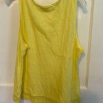 Maison Jules yellow eyelet sleeveless tank top XL Photo 3