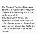 CAbi  | Size 4 | Newport High Rise Pointe Knit Pant in Stone Grey #8114 Photo 6