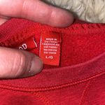IZOD Red Women’s Long Sleeve Pullover Sweatshirt EUC Sz Lg Cozy Comfy Contempo Photo 3