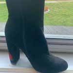 rose embroidered heeled booties Black Size 7 Photo 1
