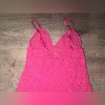 Victoria's Secret Victoria’s Secret RARE Y2K HOT PINK LACE Mini Lingerie Dress Large Photo 8
