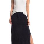 Barefoot Dreams 💕💕 CozyChic Lite Maxi Knit Skirt ~ Black Large L NWT Photo 0