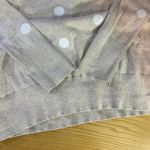 Gap  Beige Polka Dot Long‎ Sleeve Sweater Classic Crew Neck Pullover Womens Small Photo 3