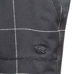 ALBION FIT Albion Black Windowpane Check Jumpsuit Size XL Cap Sleeve Travel Stretch Plaid Photo 4