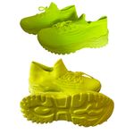 89. Neon Sneakers – Women’s Size 9, Lightweight Casual Athletic Shoes Green Photo 3