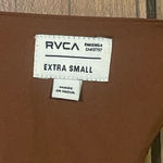 RVCA Women’s XS Brown Printed Sleeveless Maxi Dress Photo 5