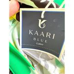 Kaari Blue Curvy Blouse Women’s 2X Long Sleeve Bell Sleeve Tunic Floral Beachy Photo 7