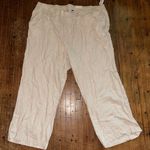 Old Navy linen blend flowy wide leg pull on 4x pants Photo 0