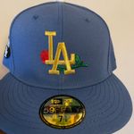 New Era Cap Myfitteds Los Angeles dodgers vin scully patch size 7 1/8 brand new in store exclusive Photo 1