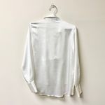 VICI  Olia Problem Solved Satin Collared Drape Blouse Off White Women's Size S Photo 2