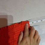 Pro Edge Women's Syracuse Halter Smocked Back Coverup Dress Orange Size Large Photo 5