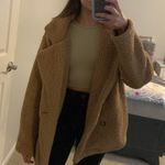 Oversize Tan Teddy Jacket Photo 0