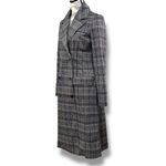 Michael Stars Revolve Size XS Gray Plaid Ponte Crombie Double Breast Jacket $288 Photo 4