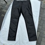 Banana Republic faux leather front black pants. Sz 6 Photo 4