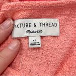 Madewell  Texture & Thread Coral Ruffled Sleeve Top Shirt XS Blouse Coquette Photo 4
