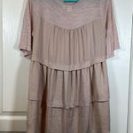 Gap  Pink Blush Flowy Flounce High Low Oversize Shirt Size Small EUC #0444-LA Photo 4