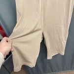 New Nicholas Paola Ribbed Stretch Jumpsuit Sz M taupe (b39.5) Size M Photo 4