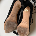 J.Crew  made in Italy beautiful black suede ankle tie heels Photo 6