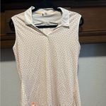 Adidas  Women's Sleeveless Polo Shirt - White and Orange Photo 0