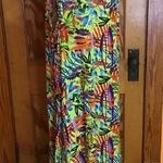 Kaktus Bright Tropical Flowers Maxi Dress Size L Photo 9