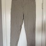 ZARA White & Black Checkered Pants size large Photo 1