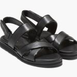 Cole Haan NEW Mirabelle Crisscross Sandal (Women) BLACK/ PATENT/ BLACK Size 10 B Photo 1