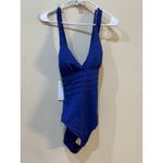 La Blanca , Island Goddess Multi-Strap Cross-Back One Piece Swimsuit, Size 14 Photo 2