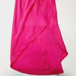 Lovers + Friends Noah Wrap Dress Hot Prink size xS Midi Barbiecore Photo 4