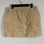 Hollister  Beige Cargo High Rise Mini Skirt Size Medium Utility Outdoor Chic Photo 1