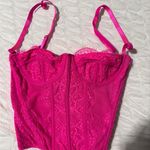 Hot Pink Lace Bustier Top Photo 0