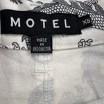 Motel Rocks Zoven Trousers Dragon Rope White High Waist 32" Inseam Size M Photo 3